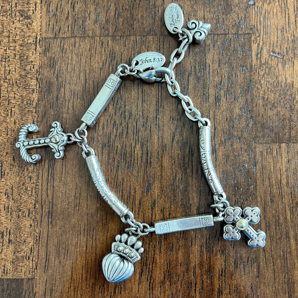 Brighton Faith Hope and Charity Charm Bracelet